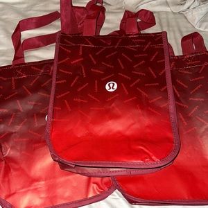 Set of 3 Lululemon Shopping Bags